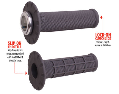 UNIVERSAL Lock-On Gripset:  HALF-WAFFLE MX